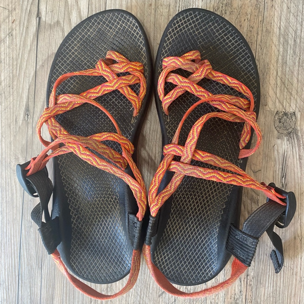 Orange Chaco Sandals